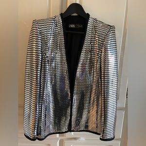 Zara embellished blazer. New with tags. Size L